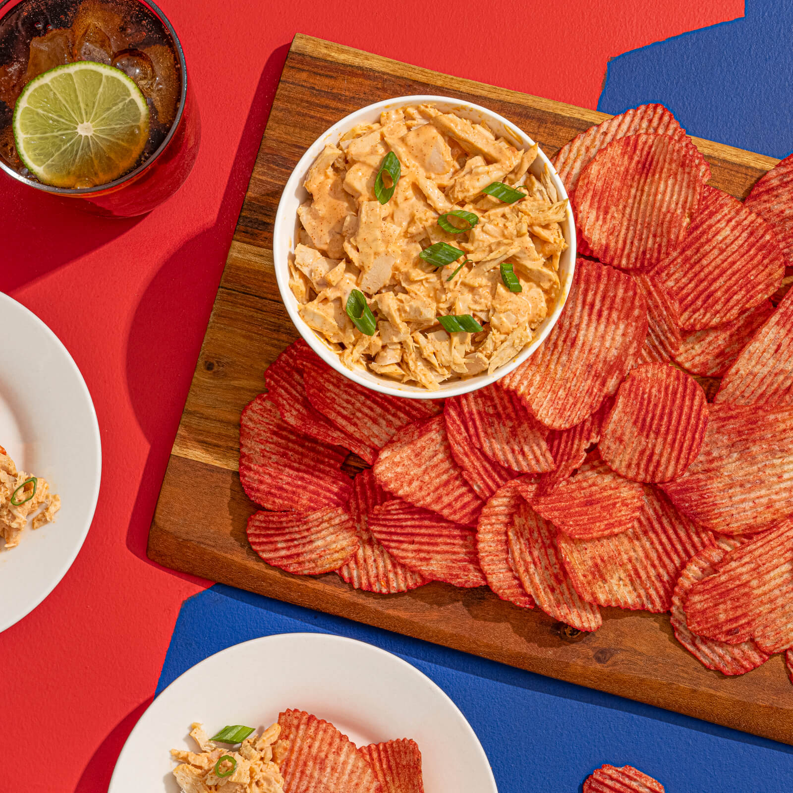 RUFFLES® FLAMIN' HOT® Gochujang Tuna Salad Dip Ruffles